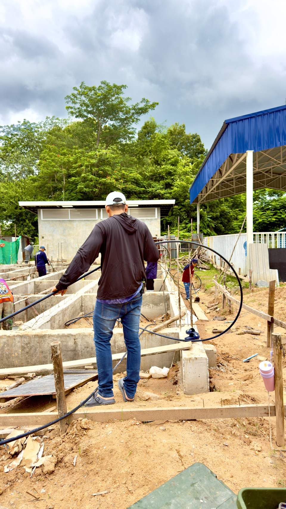 วางท่อป้องกันปลวก บ้านสร้างใหม่
