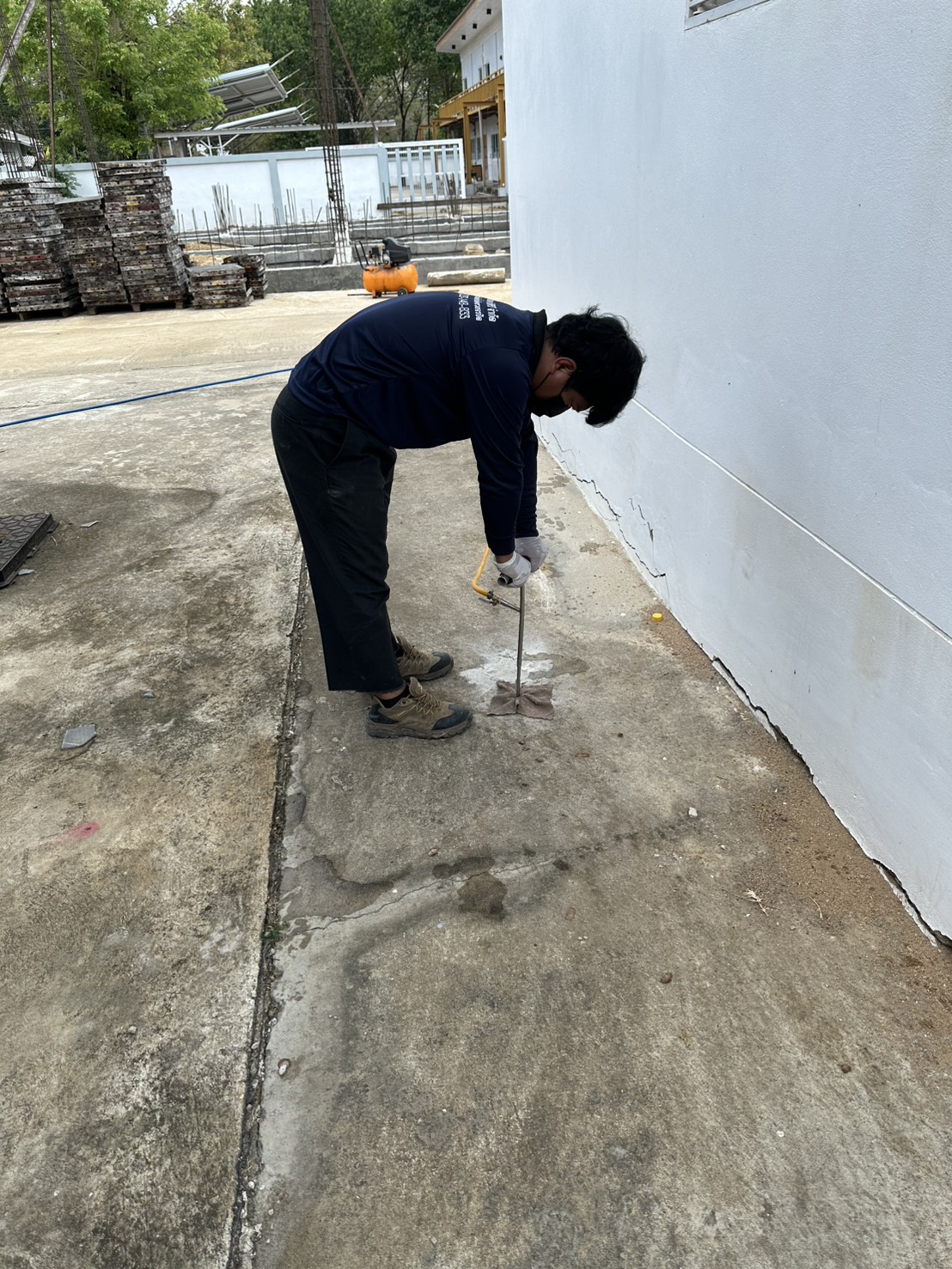 ระบบเจาะอัดน้ำยา (Soil Injection) ขั้นตอนที่ 4